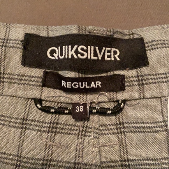 Quicksilver Grey Plaid Shorts - Picture 5 of 8